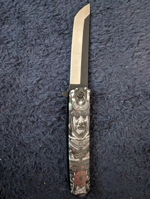 Japanese Art Tanto Blade Folding Knife