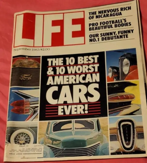 LIFE Magazine "The 10 Best and 10 Worst American Cars Ever", September 1983