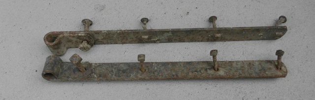 Primitive Antique Hand Forged Barn Door Strap Hinge Gate Iron 22 3/8" 2” Wide