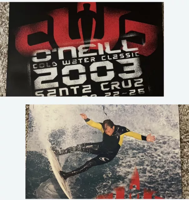 O’Neill  Santa Cruz Cold Water Classic Surf Contest Poster 2003 19x26 Dual Sided