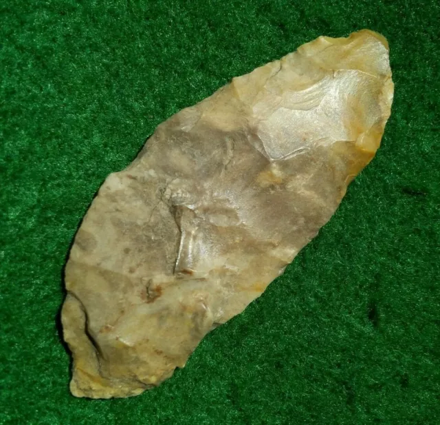 THIN 2-7/16" HARAHEY OHIO ARROWHEAD Authentic Indian Artifact ARROWHEAD 2