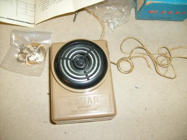 Vintage Radar Vigilant SOS Buzzer Fire & Burglar Alarm Made in Hong Kong TESTED