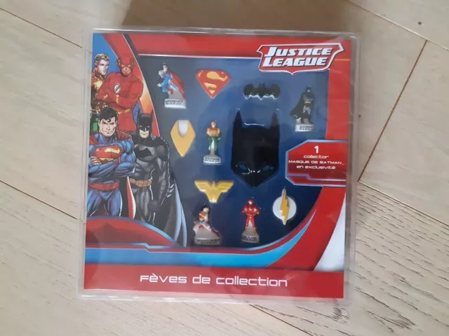 Coffret 10 fèves Justice league + une géante