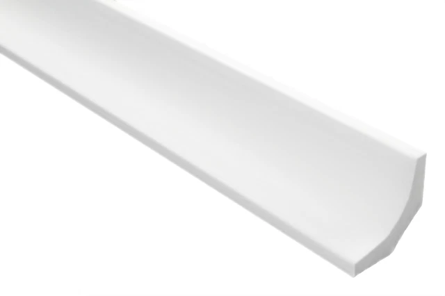 COSCA Ecopolymer Wandleisten - Hochdichte Styroporleisten Für Perfekten Wandabschluss, 10 Meter