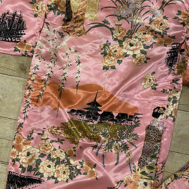 Toddler Girls Japanese Kimono Small 25 in Pink Asian Traditional Wear Kids Kyoto 6