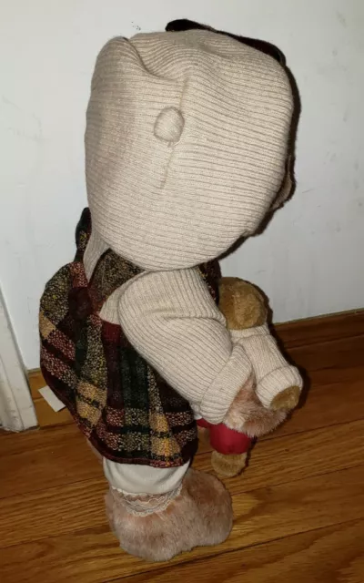 Dan Dee Collectors Choice Stuffed Mama Baby Bear Plaid Dress plush 3