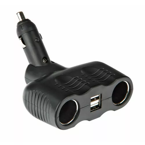 Dual-Power, presa corrente tripla con USB, 12/24V