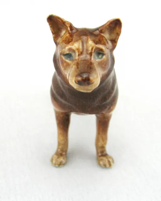 Australian Cattle Dog / " Red Heeler" Miniature Figurine Porcelain Hand Painted