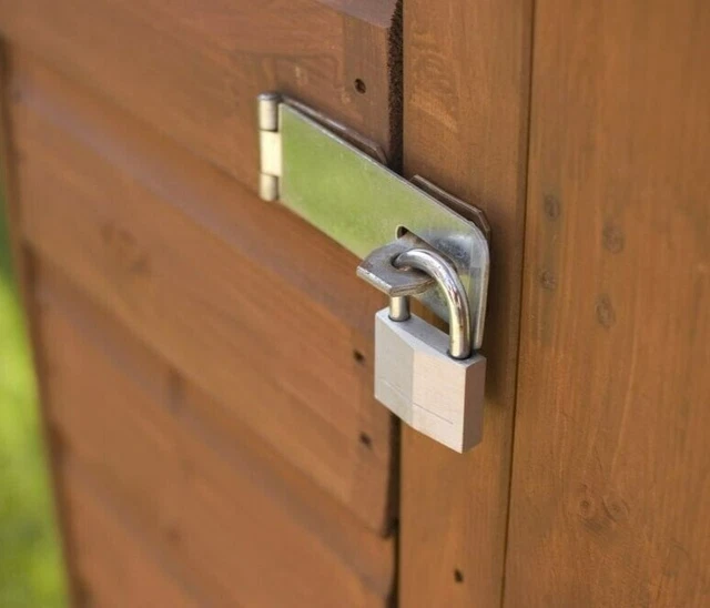 SAFETY HASP AND Staple Gate Door Shed Latch Lock Blanket Box Chest