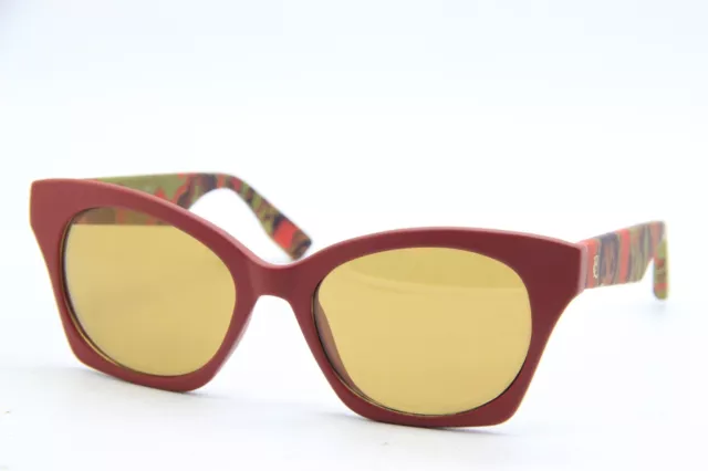 New Alexander Mcqueen Mcq 0003/S Xjsh0 Red Green Authentic Sunglasses 53-18