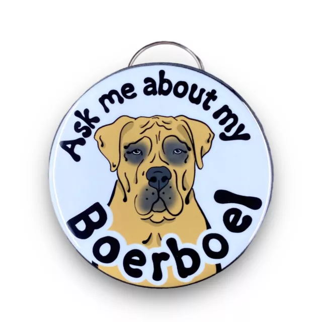 Boerboel Mastiff Bottle Opener Keychain Handmade Pet Accessories 2.25"