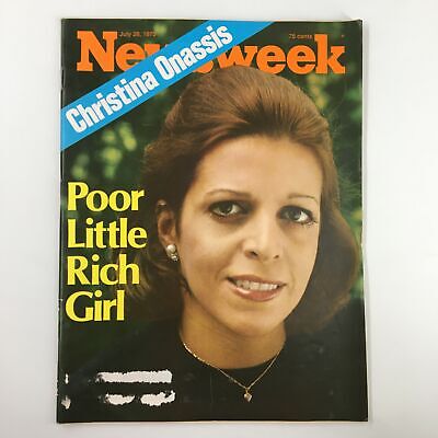 VTG Newsweek Magazine July 28 1975 Christina Onassis Poor Little Rich Girl
