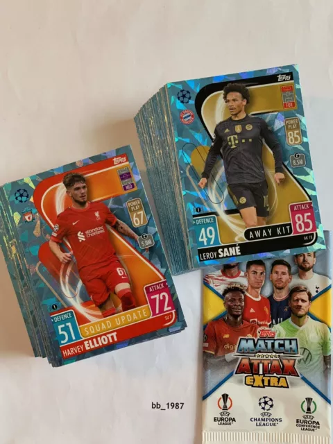 Topps - UEFA CL Match Attax EXTRA 2021/2022 (21/22) - Cristallo Blu Parallelo