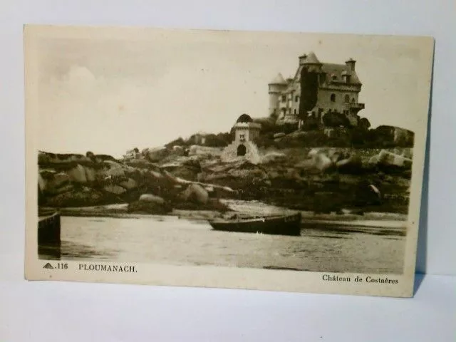 Ploumanach. Chateau de Costaéres. Frankreich. Alte Ansichtskarte / Postkarte s/w