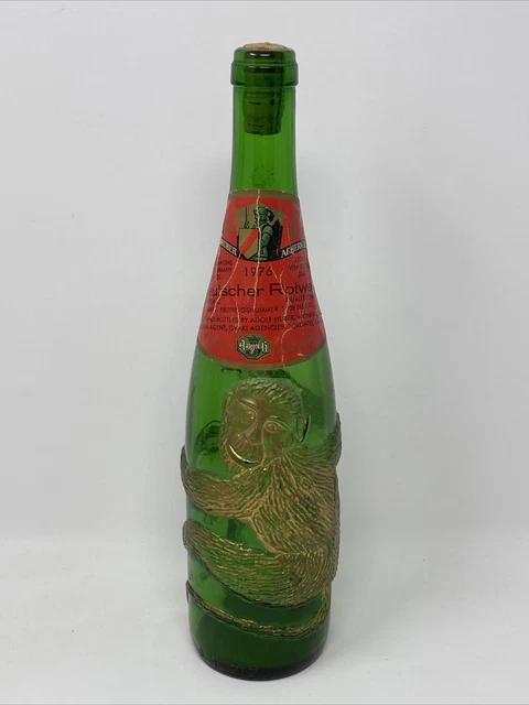 Vintage 1976 Deutscher Rotwen MONKEY WINE BOTTLE Toronto Canada