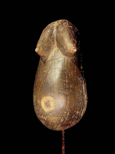 Maschera per il viso africano Donna Maschera per la gravidanza Corpo del...