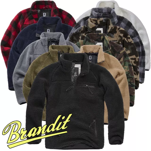 Brandit Teddyfleece Troyer Fleece Jacke Jäger Outdoor Jagd Jacket S-5XL