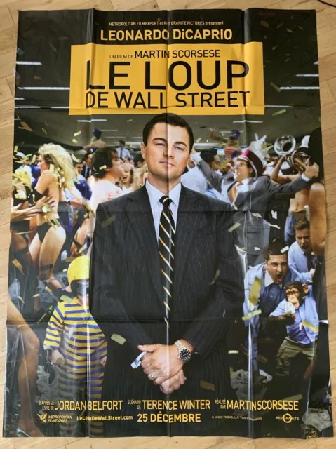 Affiche Cinéma LE LOUP DE WALL STREET 120x160cm Poster Martin Scorsese DiCaprio