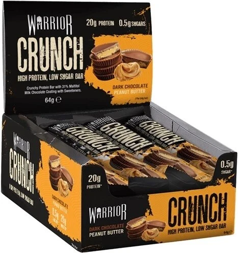 WARRIOR Crunch High Protein Bar DARK CHOCOLATE PEANUT BUTTER 1x64g