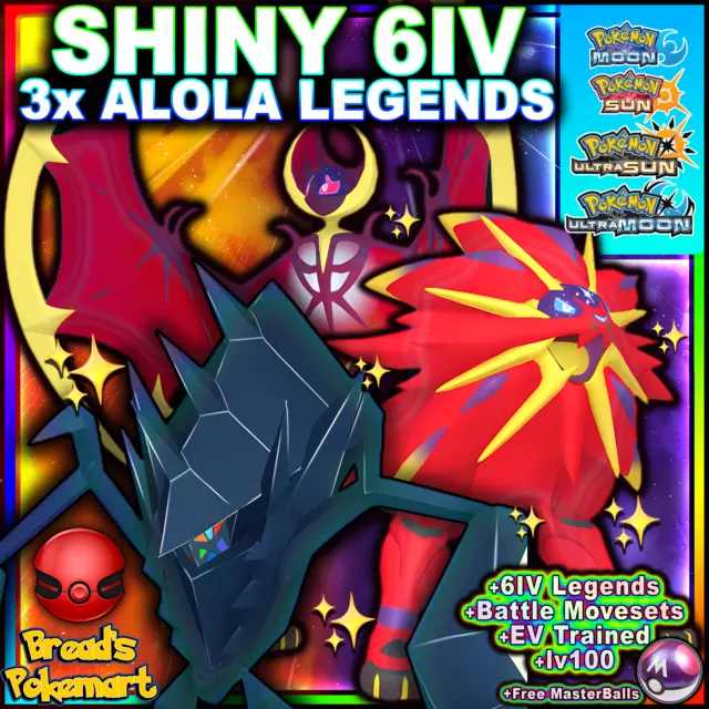 ✨ Shiny LUNALA 6IV Event ✨ Pokemon Ultra Sun and Moon 3DS 🚀 Legendary +EVs