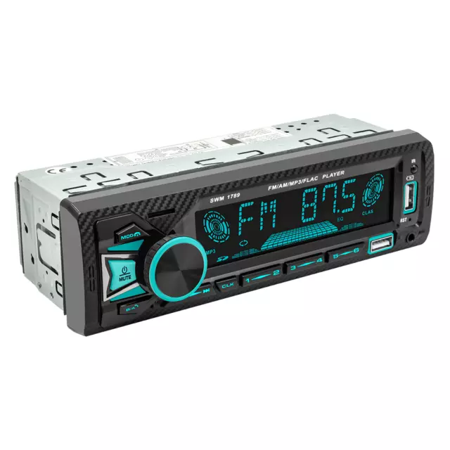 1 Din Bluetooth Car Stereo Audio In-Dash FM AUX Receiver TF USB MP3 Radio Player