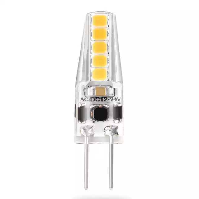 LED Leuchtmittel Stiftsockel G4 SMD Gelee 2W fast 20W 210lm warmweiß 3000K hell