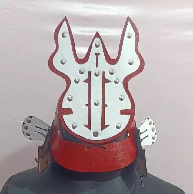 Armure En Cuir LARP Style Rogue - Noir Et Rouge - Sur Mesure - Fabriqué En Inde - Neuf
