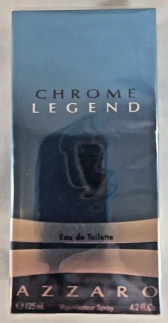 Chrome Legend By Azzaro Eau De Toilette Spray For Men 4.2 fl oz Sealed Box