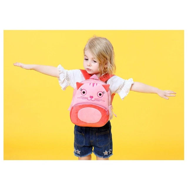 Sac à Dos Enfant Loup - 17 Pouces (41x32x17 Cm) - Nylon Imperméable - Pour école, Randonnée, Maternelle