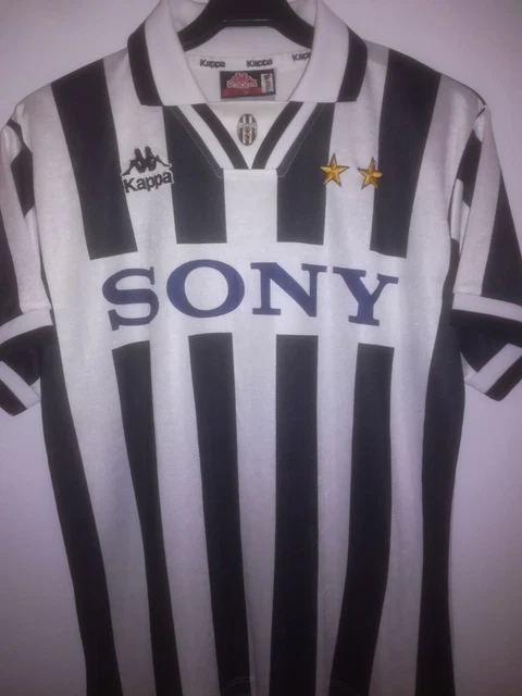 Maillot D'entraînement Juventus 1995-1996 Kappa Noir Vintage - Taille S