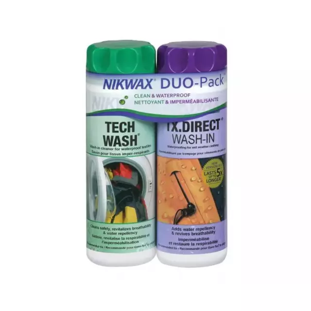 Nikwax Tech Wash and TX.Direct Wash-In - Twin Pack