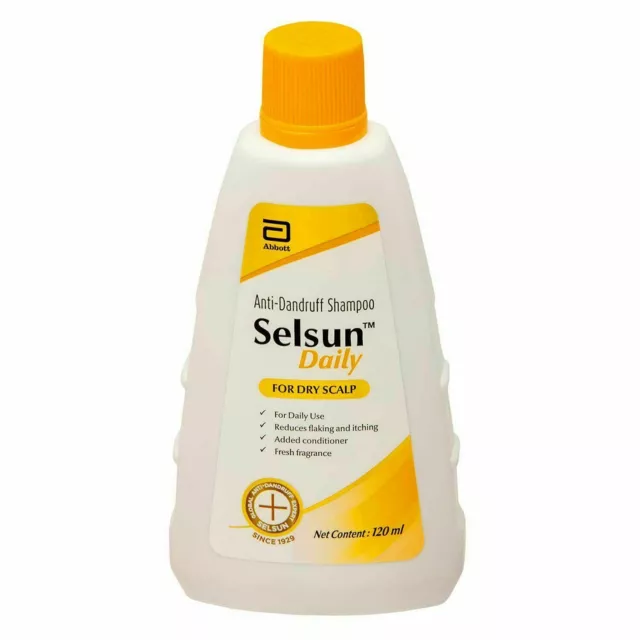 Selsun Daily Anti-Dandruff Shampoo para cuero cabelludo seco reduce la...