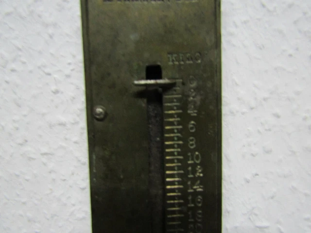 alte Waage Pocket Balance 25Kg Federwaage Zugwaage Kofferwaage Gewichte 3