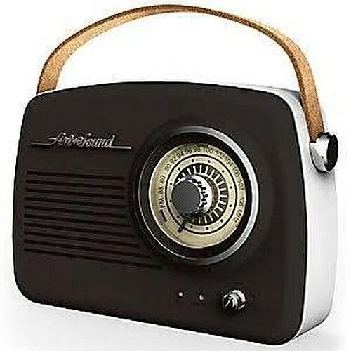 Art & sound retro shop bluetooth speaker & fm radio