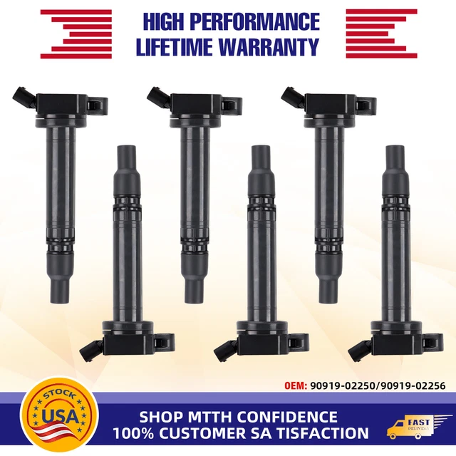 Set of 6 Ignition Coil UF507 For Lexus Gx460 2010-2019 & Toyota Sequoia