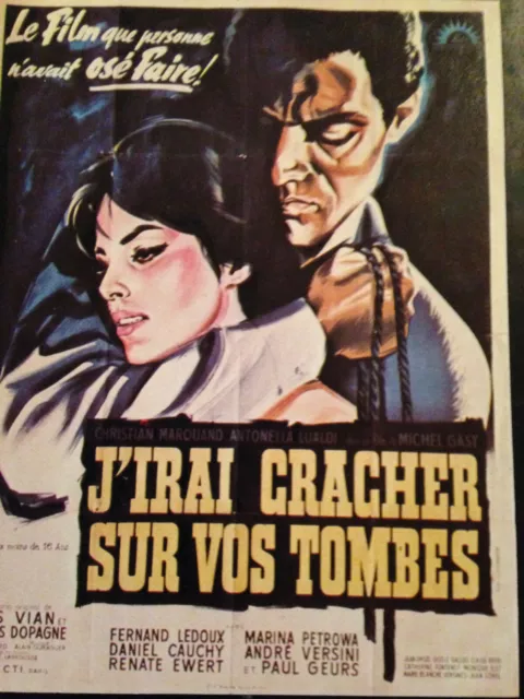 Carte Postale Cp Film Cinema Cracher Sur Vos Tombes Vian Ledoux Cauchy Delta Cp8