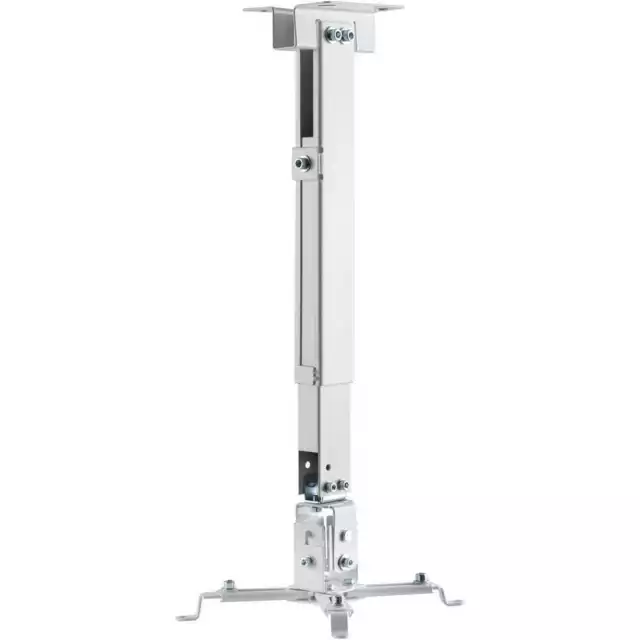 Soporte de techo para proyector, carga máxima de 20 Kg, blanco