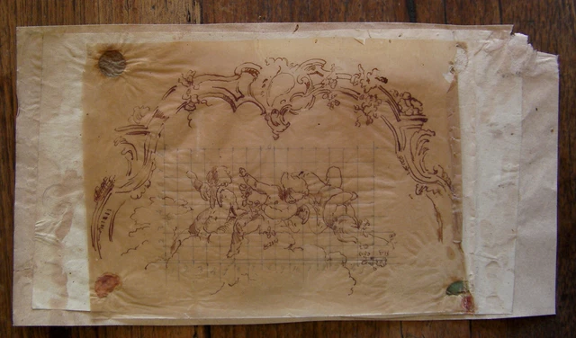 ANCIEN DESSIN À l'encre sur calque dans le gout de Boucher EUR 30,00