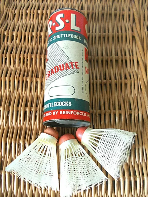 Vintage RSL shuttlecocks