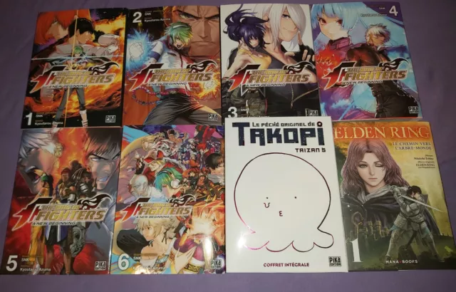 Lot,bundle de 19 mangas français, Zom 100, King of Fighters, Elden Ring, Takopi. 2