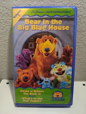 BEAR IN THE Big Blue House volume 1 VHS 1998 JIM HENSON NEUF Scellé ...