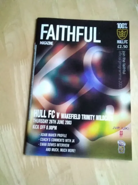 2003 Hull Fc V Wakefield Trinity Wildcats - Rugby Super League