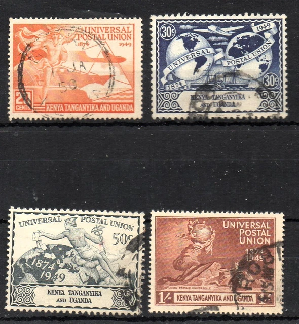 WORLD POSTAGE STAMPS KUT 1949 UPU Set (4v) SG159/162 Used/Fine Used £4