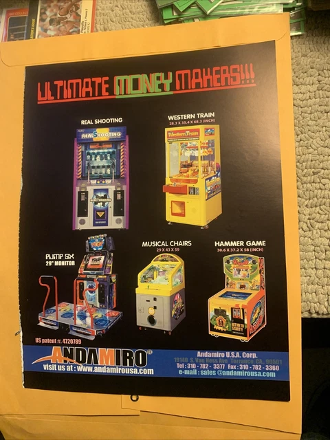 Bl Ultimate ORIGINAL AD 11-8 1/4” Pump It Up SX Andamiro ARCADE VIDEO GAME FLYER