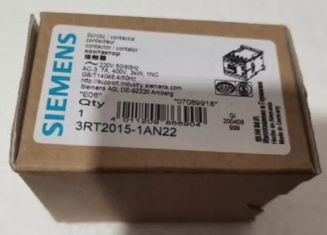 1pcs SIEMENS Contactor 3RT2015-1AN22
