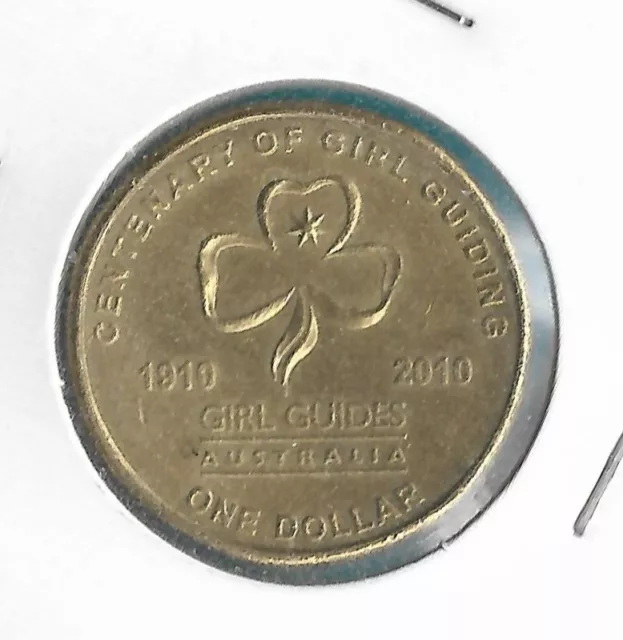 AUSTRALIA 2010 $1  CENTENARY of GIRL GUIDES COIN