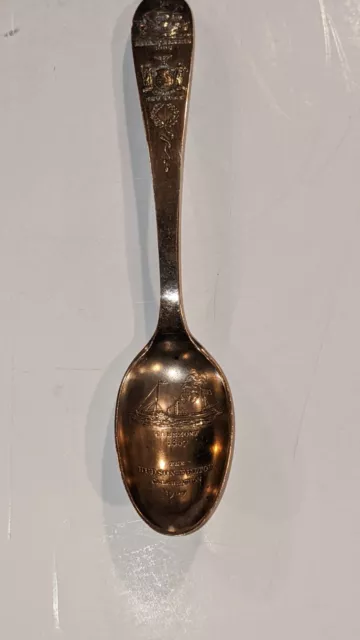 Tiffany Co Sterling Souvenir Spoon Hudson Fulton Celebration 1909 Antique