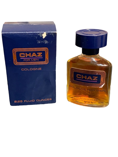 CHAZ FOR MEN, eau de cologne, 2.25. New in box. Vintage