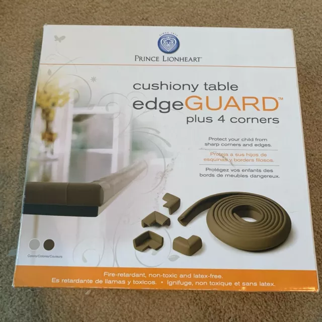 Prince Lionheart Cushiony Table Edge Guard Brown *New*