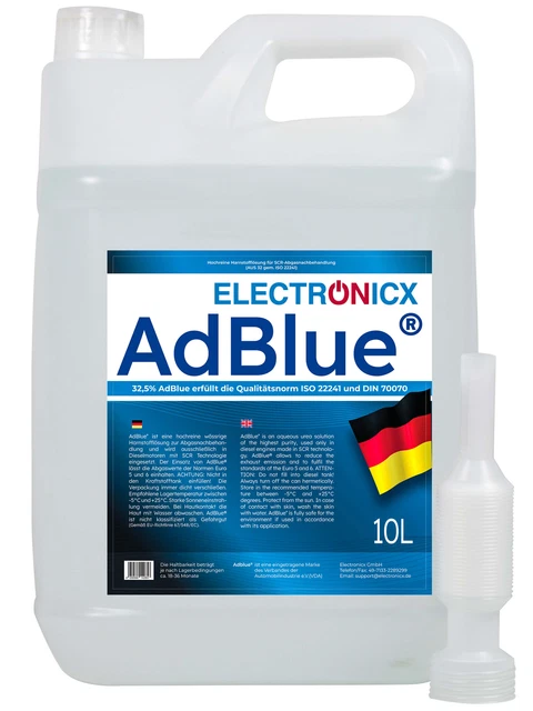 Def Sticker Adblue 10 LITER ADBLUE canister DEF urea solution + spout BMW VW AUDI car £15. ...